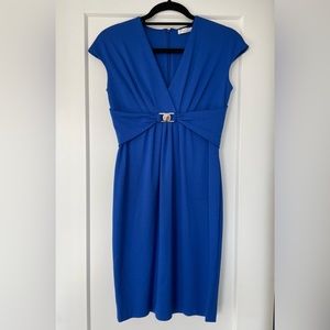 [SOLD] Versace Collection Blue Logo Abito Donna Dress Size Small